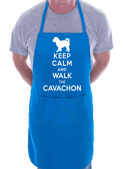 Keep Calm and Walk Cavachon Dog BBQ Cooking Apron