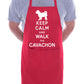 Keep Calm and Walk Cavachon Dog BBQ Cooking Apron