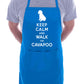 Keep Calm and Walk Cavapoo Dog BBQ Cooking Apron