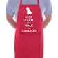 Keep Calm and Walk Cavapoo Dog BBQ Cooking Apron