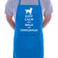 Keep Calm and Walk Chihuahua Dog Funny BBQ Novelty Cooking Apron