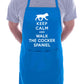 Keep Calm and Walk Cocker Spaniel Dog BBQ Cooking Apron