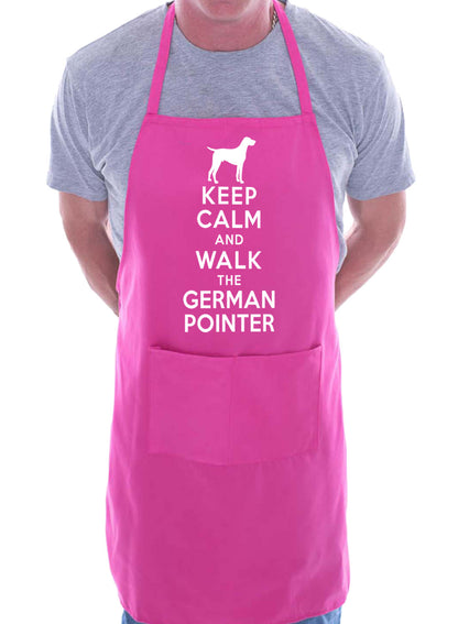 Keep Calm and Walk German Pointer Dog Funny BBQ Novelty Cooking Apron