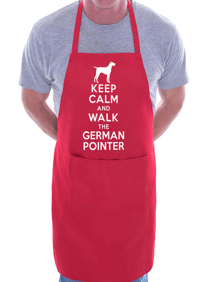 Keep Calm and Walk German Pointer Dog Funny BBQ Novelty Cooking Apron