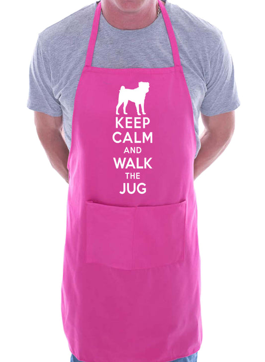 Keep Calm and Walk The Jug Dog Funny BBQ Novelty Cooking Apron