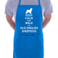 Keep Calm and Walk Old English Sheepdog Dog BBQ Cooking Apron