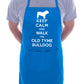 Keep Calm and Walk Old Tyme Bulldog Dog Funny BBQ Novelty Cooking Apron