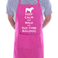 Keep Calm and Walk Old Tyme Bulldog Dog Funny BBQ Novelty Cooking Apron