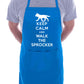 Keep Calm and Walk The Sprocker Dog Funny BBQ Novelty Cooking Apron