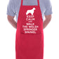 Keep Calm and Walk Welsh Springer Spaniel Dog BBQ Cooking Apron