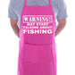 Warning May Talk About Fishing BBQ Cooking Apron
