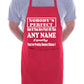 Mens Personalised Apron BBQ Any Surname Fathers Day Gift Present Funny