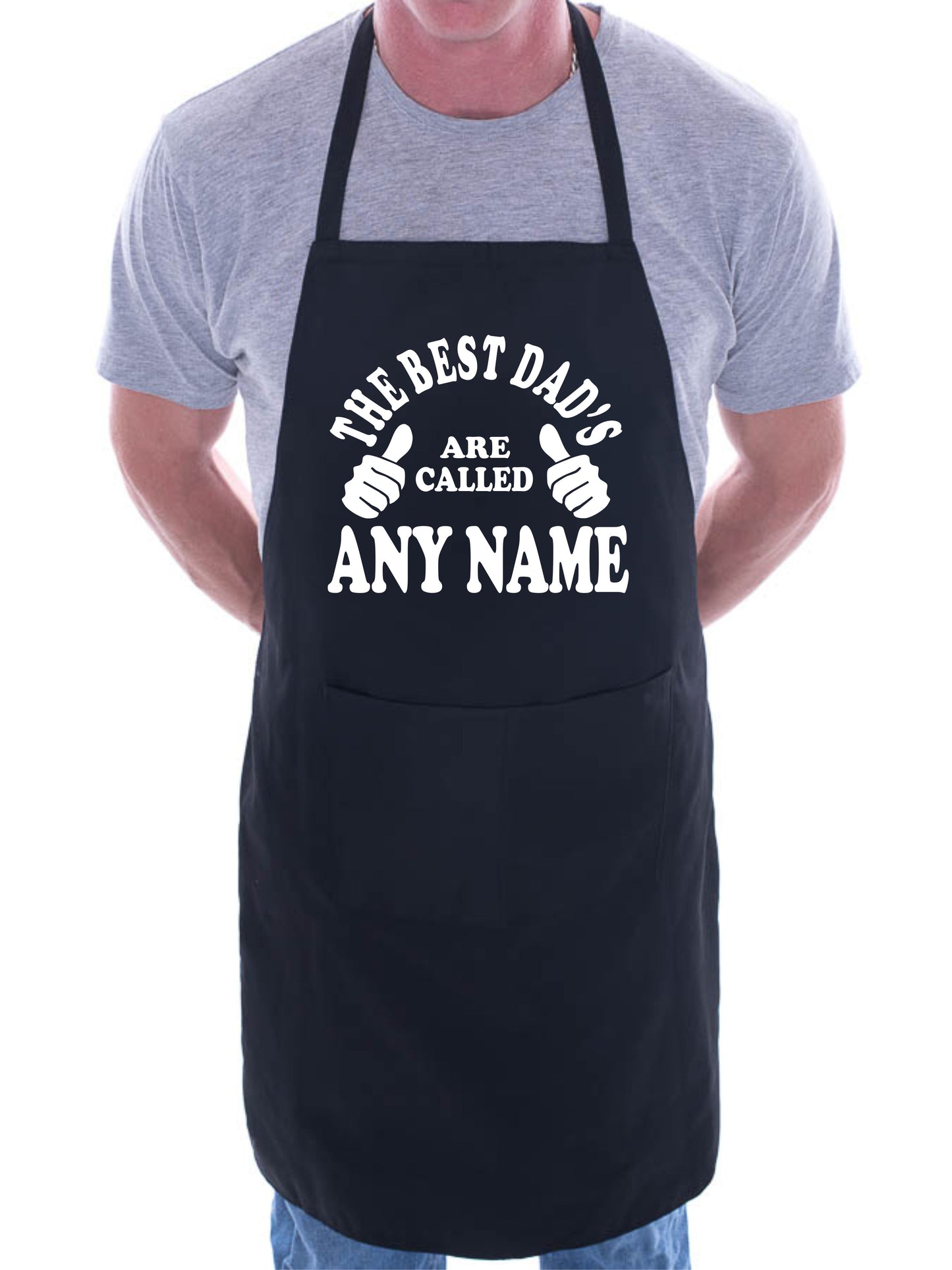 Adult Personalised BBQ Apron Best Dad's Are Called Fathers Day Gift Any Name