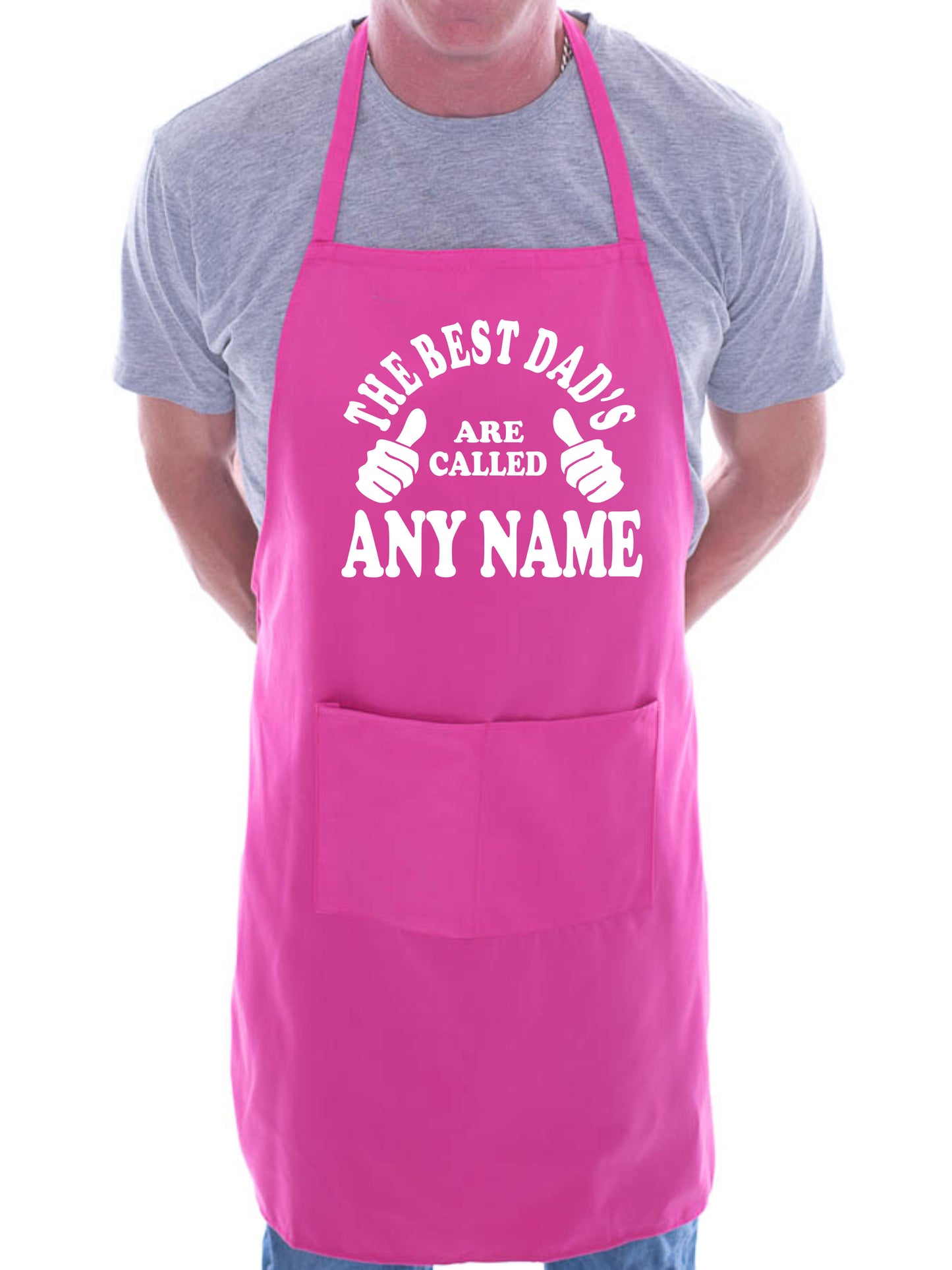 Adult Personalised BBQ Apron Best Dad's Are Called Fathers Day Gift Any Name