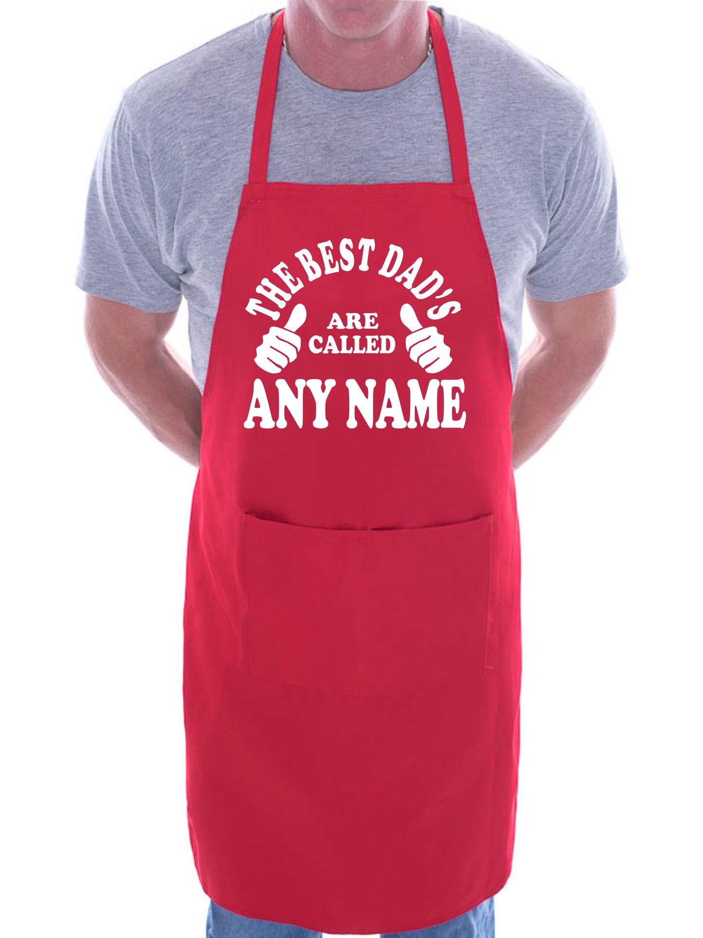 Adult Personalised BBQ Apron Best Dad's Are Called Fathers Day Gift Any Name
