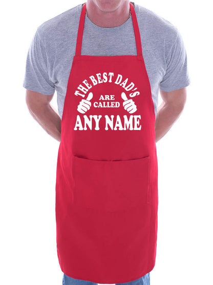 Adult Personalised BBQ Apron Best Dad's Are Called Fathers Day Gift Any Name