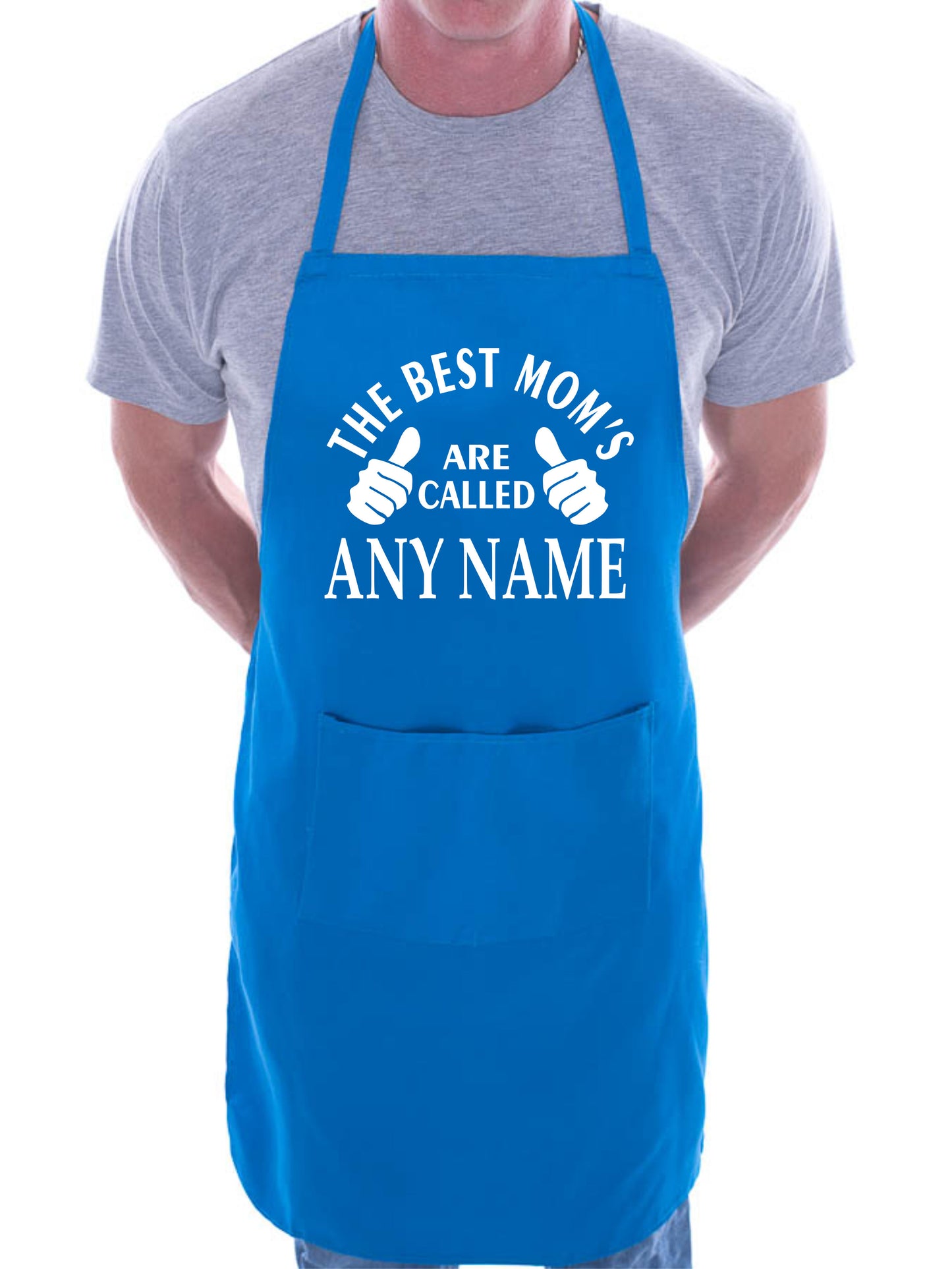 Personalised BBQ Apron Best Mom's Are Called Mothers Day Gift Any Name