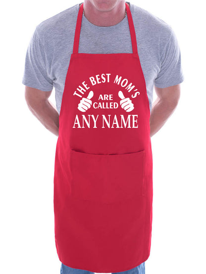 Personalised BBQ Apron Best Mom's Are Called Mothers Day Gift Any Name