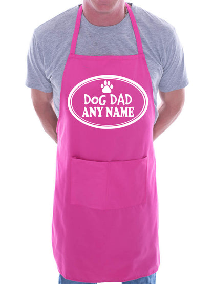 Dog Dad Apron Any Name Pet Lover Gift Adult Personalised BBQ Dog Lover