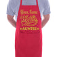 Birthday Gift Adult Funny Personalised World's Best Auntie Apron Your Name