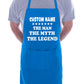 Personalise This Apron The Man The Myth Custom Name Here Birthday Present
