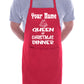 Your Name Queen Of Christmas Apron Any Name Xmas Gift Personalised