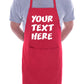 Personalised Apron Your Text Here Any Name Any Words BBQ Cooking Blue