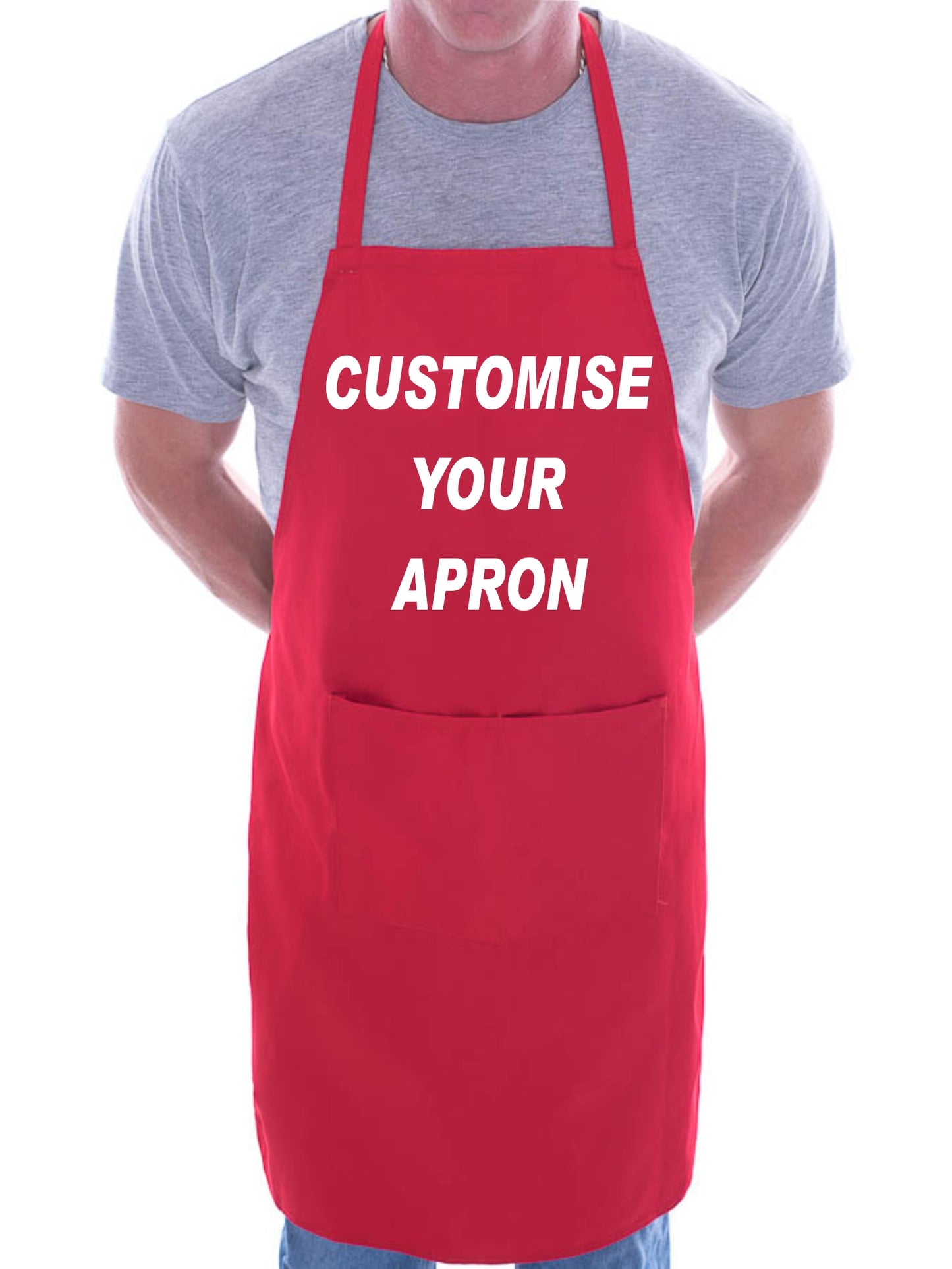 Customise Your Apron Any Name Here Any Words Here BBQ Cooking