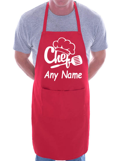 Personalised Apron Chef Your Text Here Any Words BBQ Baking Cooking