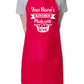 Personalised Apron Made With Love your Name Here Baking Cooking
