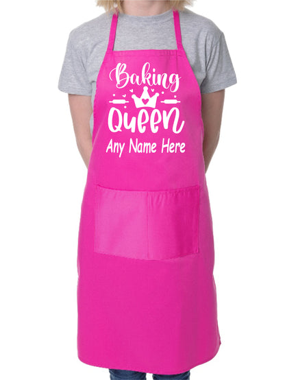 Personalised Apron Baking Queen Your Name Here Baking Cooking Apron