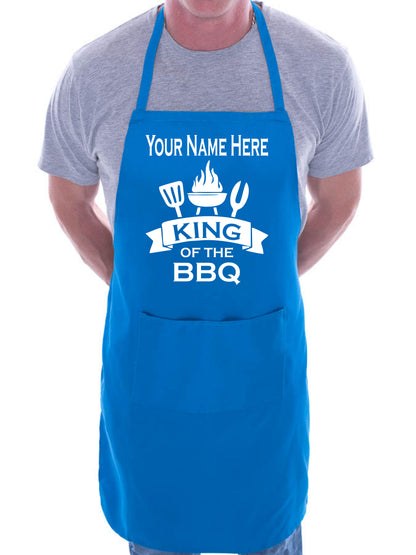 King Of BBQ Personalise This Apron Add Your Name Here BBQ Baking Cooking