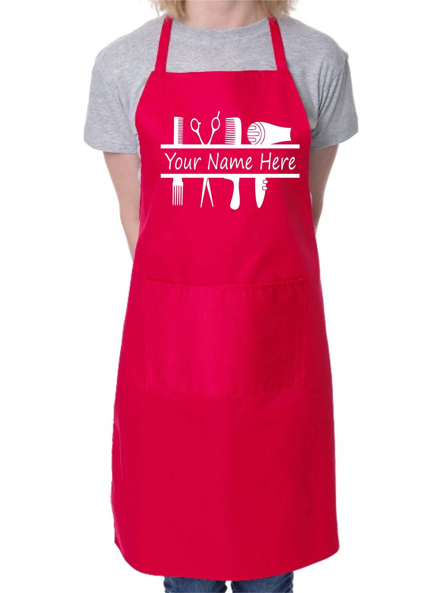 Personalised Apron Hairdresser Add Your Name or Company Here Apron