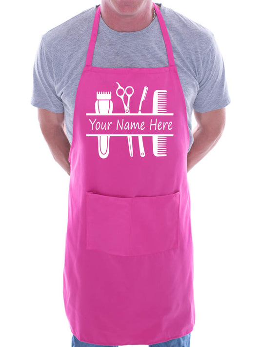 Personalise This Apron Barber Shop Add Name Or Company Name Here