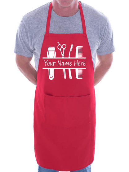 Personalise This Apron Barber Shop Add Name Or Company Name Here