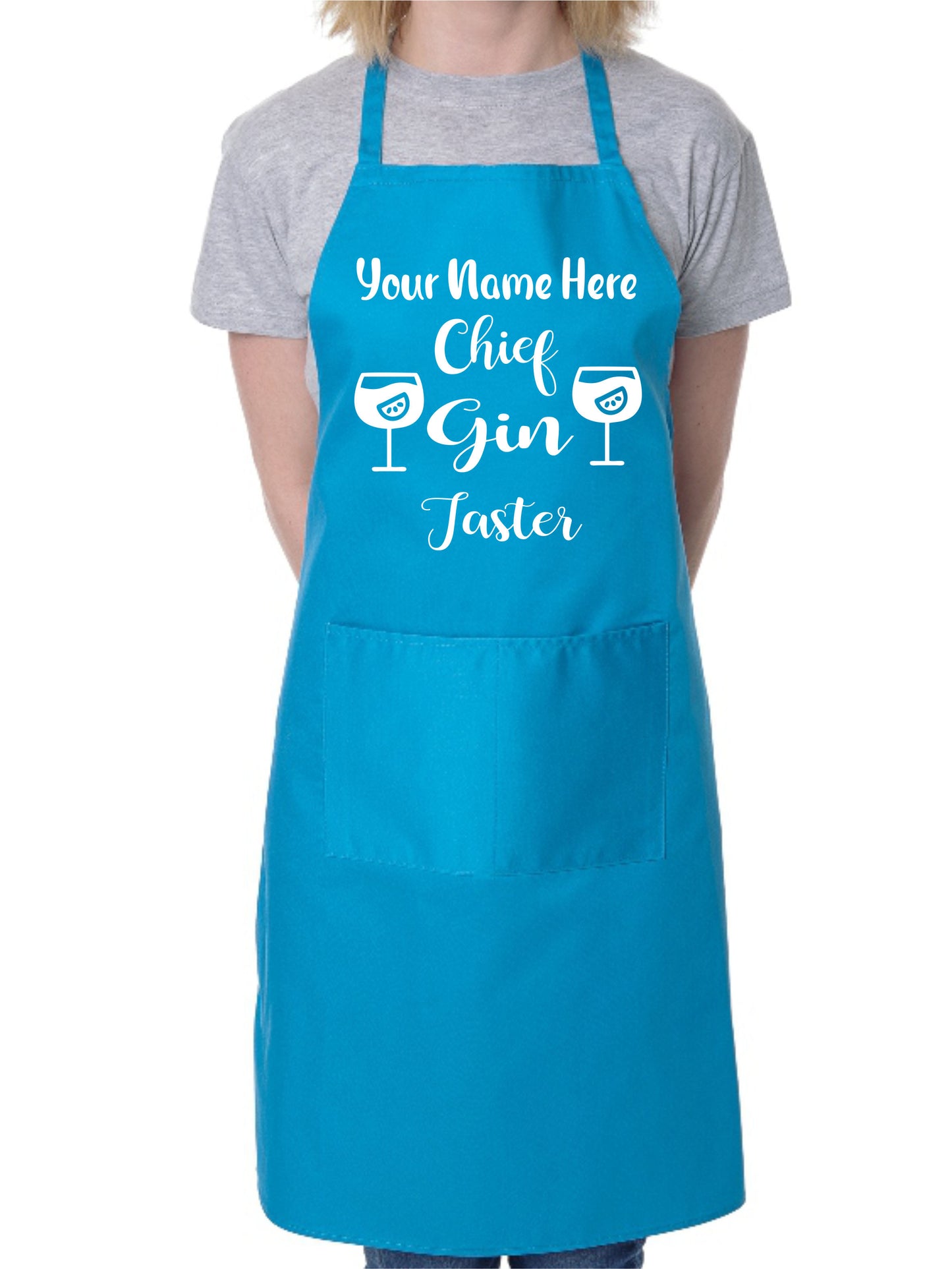 Customise This Apron Chief Gin Taster Any Name Here BBQ Cooking Apron