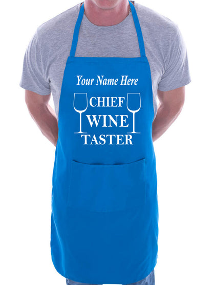 Personalise This Apron Chief Wine Taster Any Name Here BBQ Cooking Apron