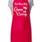 Personalise This Apron Queen Of Curry Any Name Here BBQ Cooking Apron