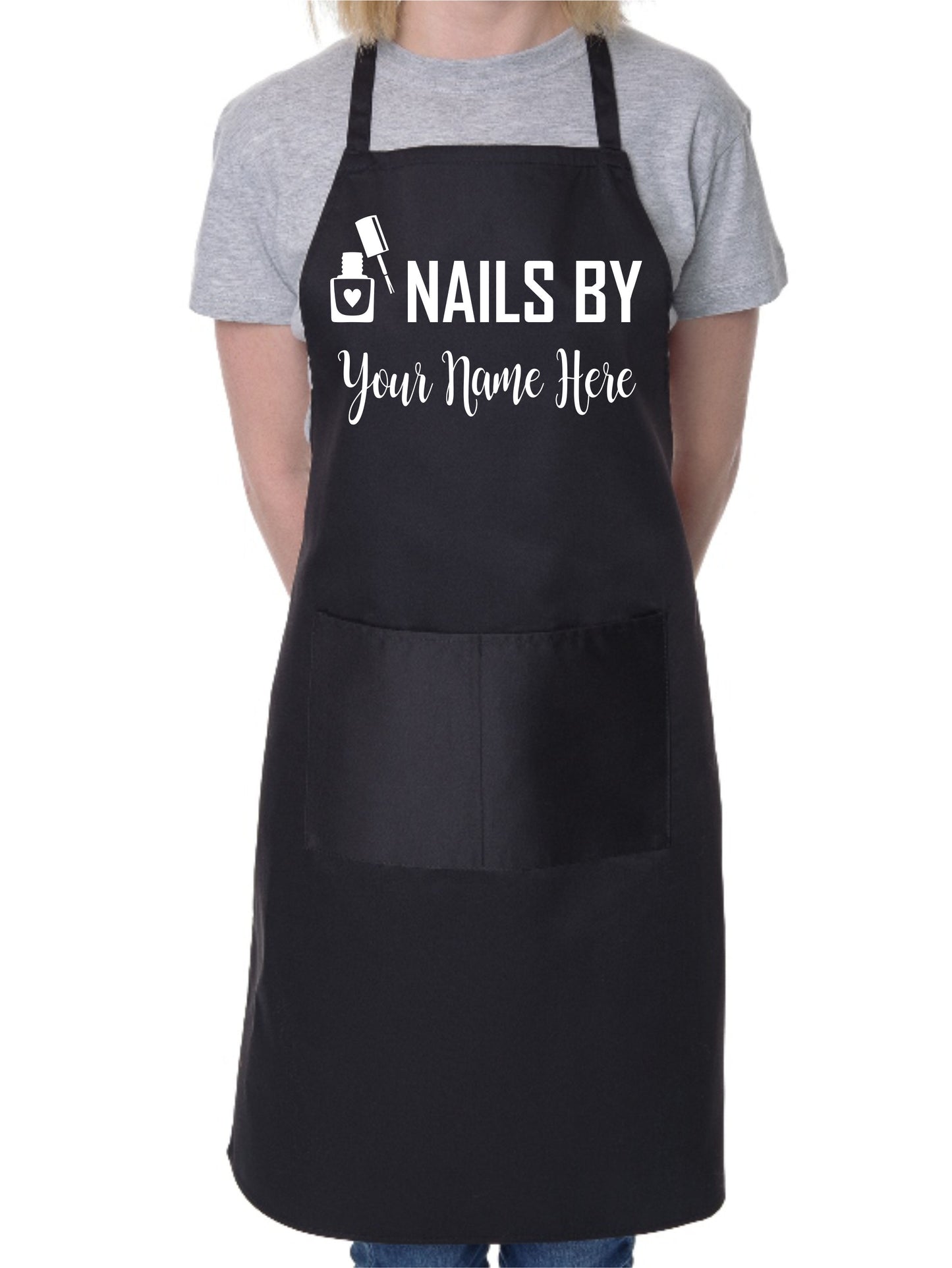 Customise This Apron Nails By Any Name Company Name Here Cooking Apron