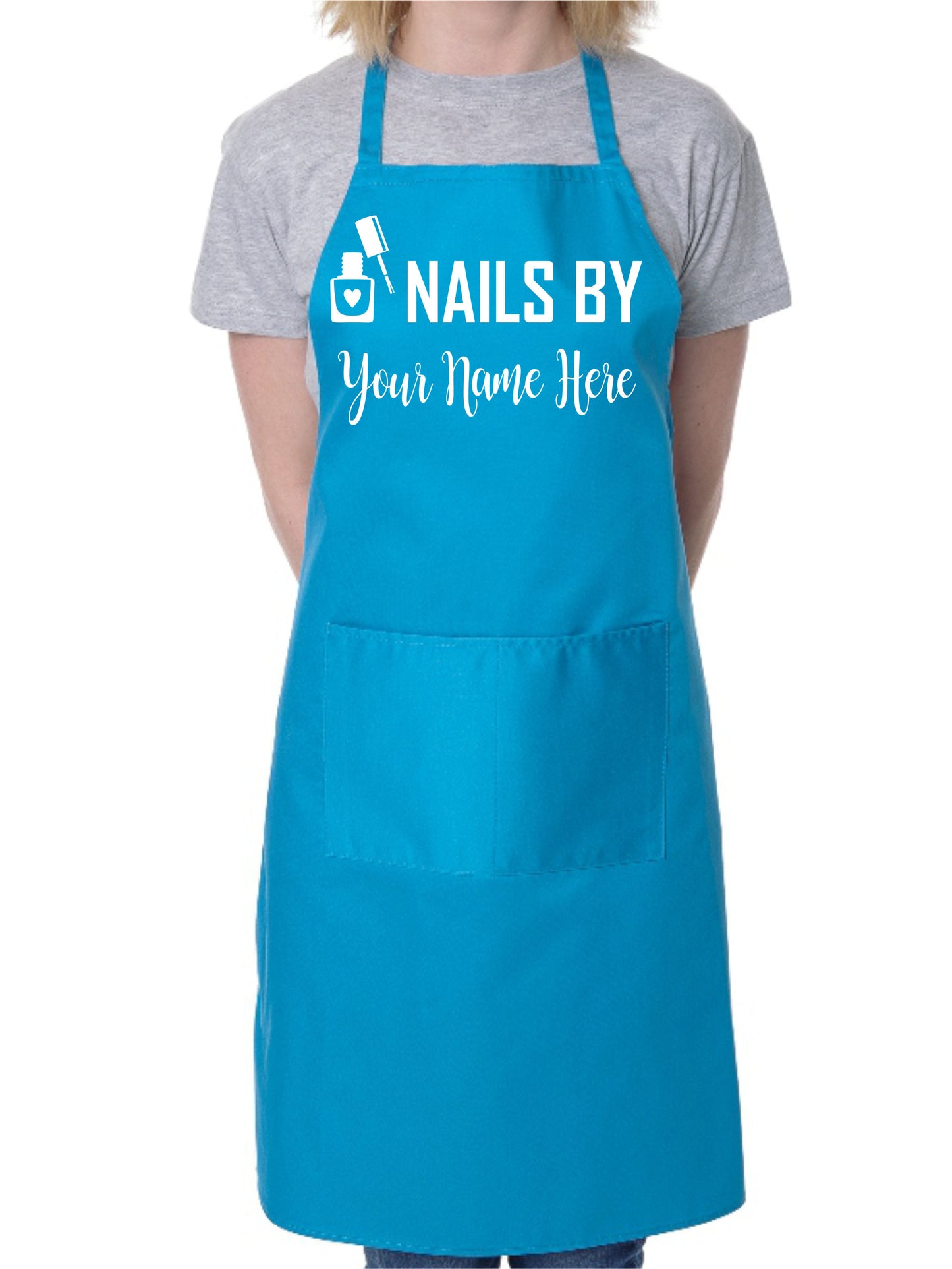 Customise This Apron Nails By Any Name Company Name Here Cooking Apron