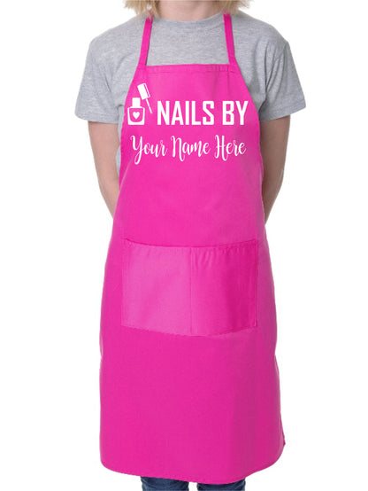 Customise This Apron Nails By Any Name Company Name Here Cooking Apron