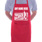 Personalised Apron Barber Your Name Here Name Barber Shop