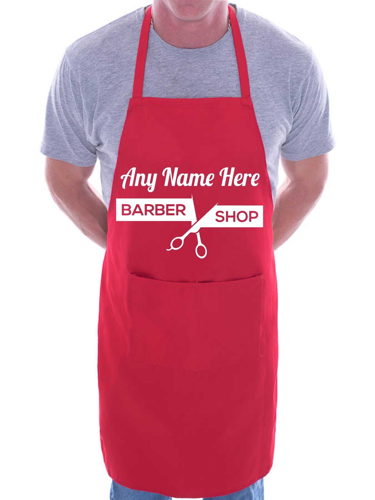 Personalised Apron Barber Stylist Your Name Here Name Hairdresser