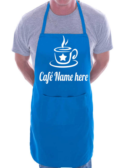 Personalised Apron Café Restaurant Add Your Shop Name here
