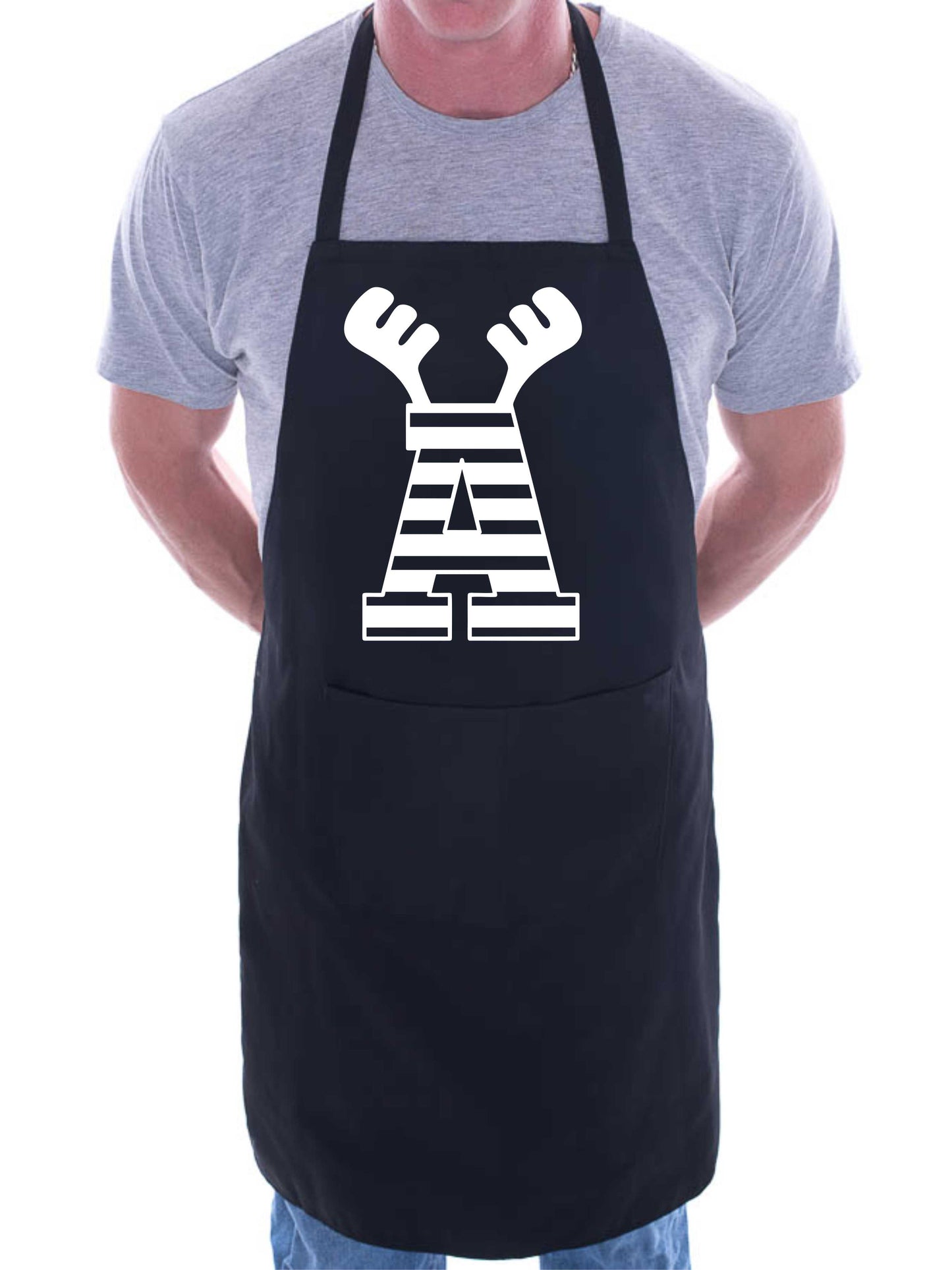Christmas Personalised Apron Choose Your Letter Xmas Gift Your Intial Here