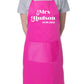 Personalised Mr or Mrs Apron Add Your Surname And Wedding Date Here