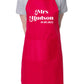 Personalised Mr or Mrs Apron Add Your Surname And Wedding Date Here