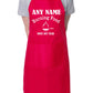 Adult Personalised Apron Burning Food Since Your Name & Year Here BBQ Baking