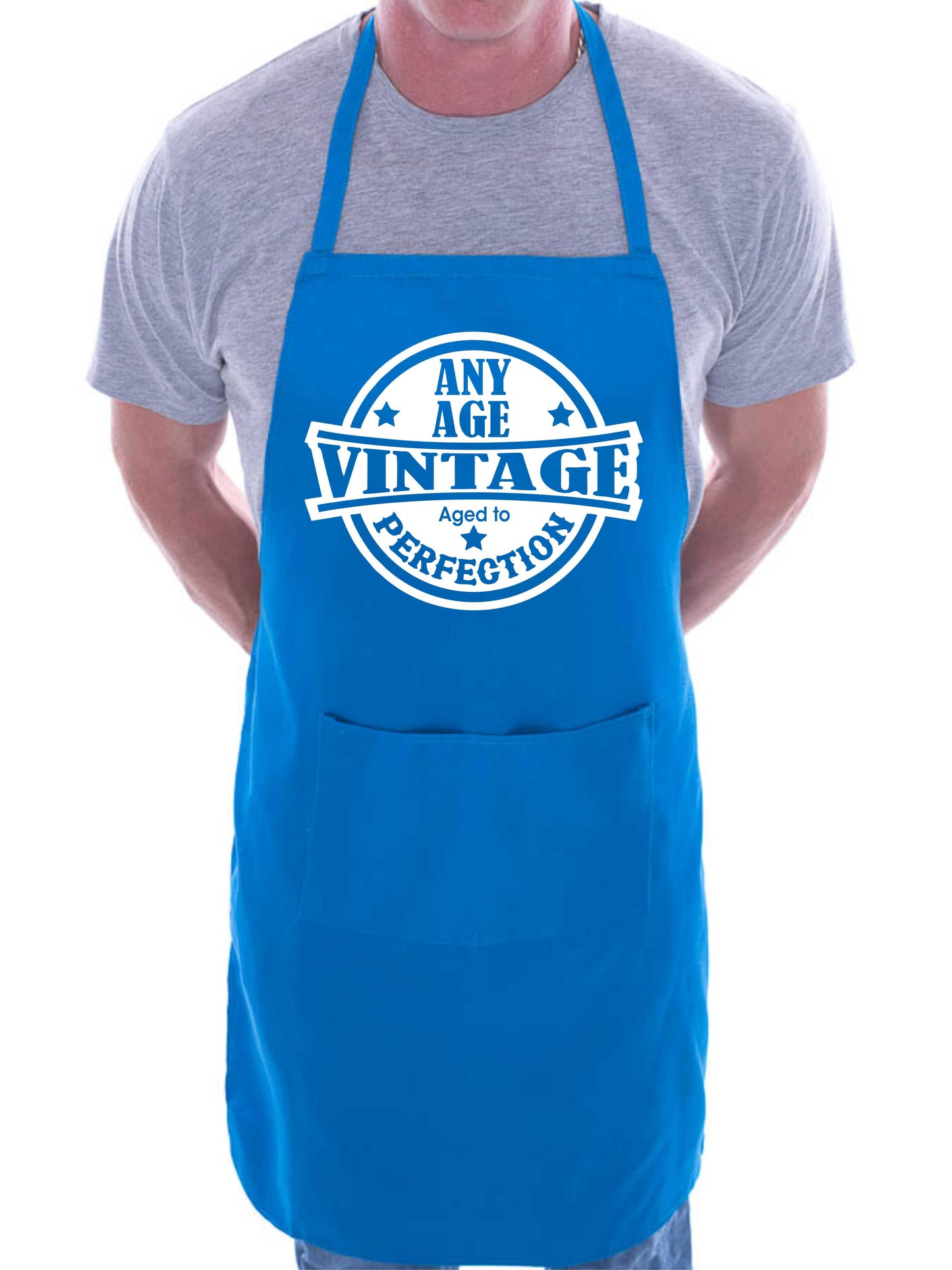 Personalised Apron Vintage Perfection Birthday Your Age Here Funny Gift