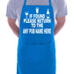 Personalised Apron BBQ Birthday Gift If Found Return Pub Any Name